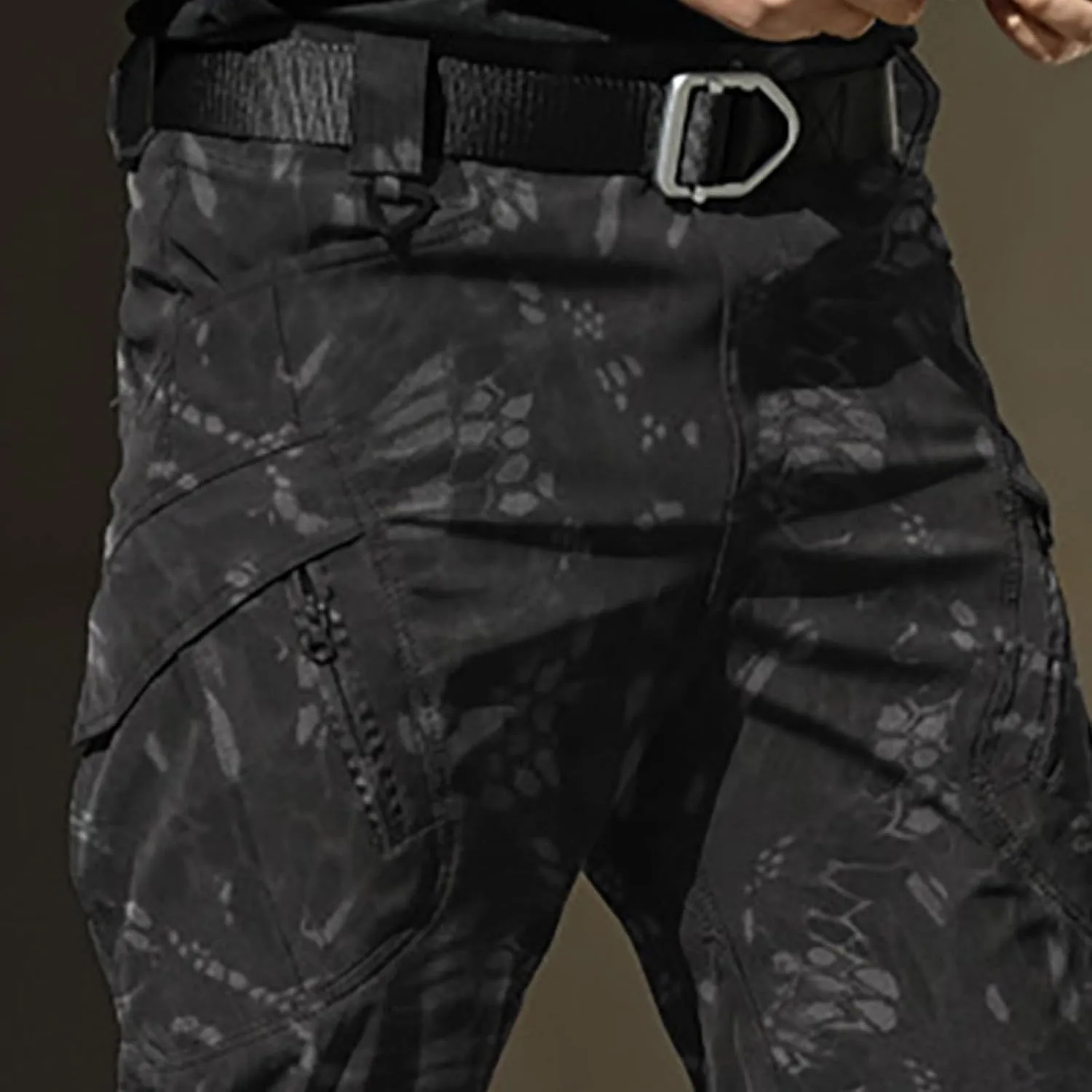 Mens Tactical Cargo Pants Mens Casual Pants Elastic Waist Restaurant Pants for Mens Lounge Sweatpants Camp Pants