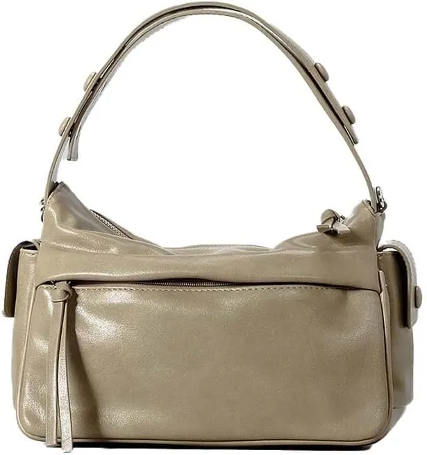 Molodo PU Leather Shoulder Bag for Women Casual Soft Satchel Bag Top Handle Bags Trendy Tote Handbag Purse Commuter Bag