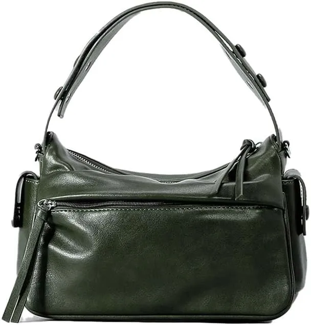 Molodo PU Leather Shoulder Bag for Women Casual Soft Satchel Bag Top Handle Bags Trendy Tote Handbag Purse Commuter Bag