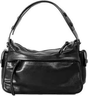 Molodo PU Leather Shoulder Bag for Women Casual Soft Satchel Bag Top Handle Bags Trendy Tote Handbag Purse Commuter Bag