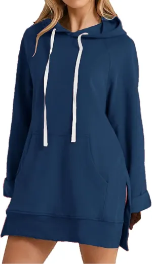 Oversized Hoodie Dress, Hoodie Dress for Women with Pockets, Hoodie Sweater Dress for Women