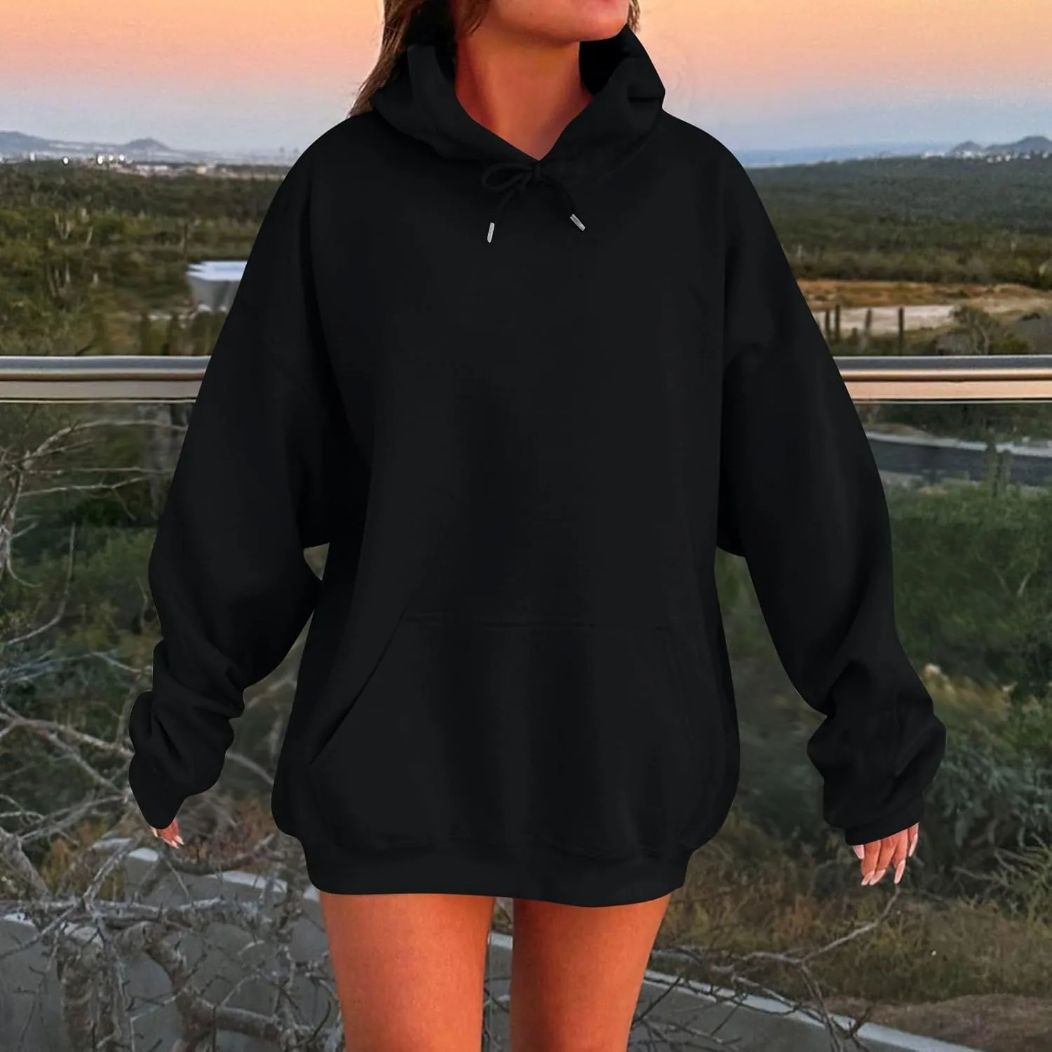 Oversized Hoodies for Women Trendy Casual Comfy Fleece Pullover Loose Fit Plus Size Cute Sweatshirts Winter