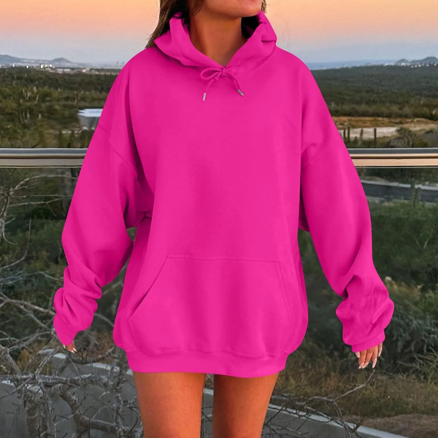 Oversized Hoodies for Women Trendy Casual Comfy Fleece Pullover Loose Fit Plus Size Cute Sweatshirts Winter