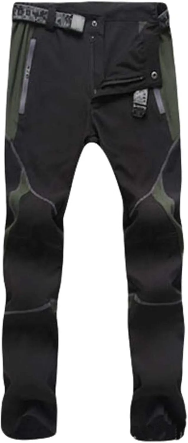 Pants For Men Men's Waterproof Pants Splice Windproof Trousers Fashion Softshell Outdoor Hiking Trousers Cargo Pants