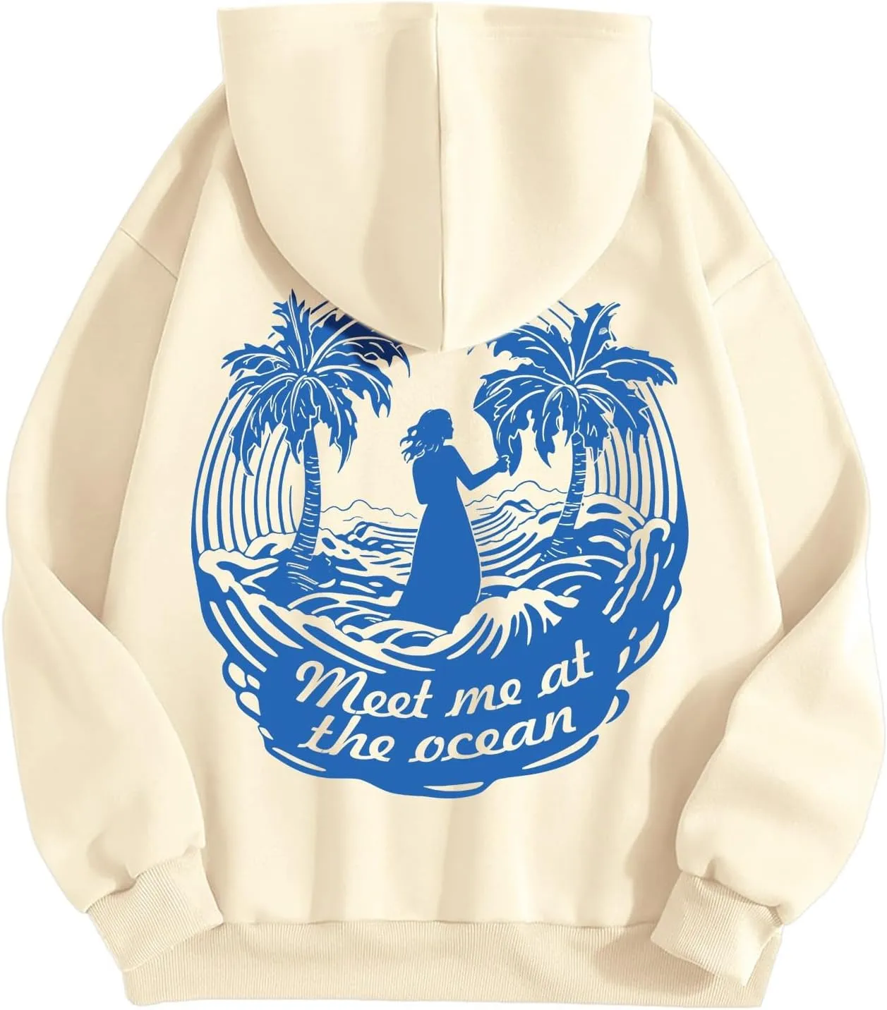 Pink Pom Puff Oversized Hoodies for Women, Teen Girls Preppy Sweatshirt Long Sleeve Y2K Graphic Tees with Pockets