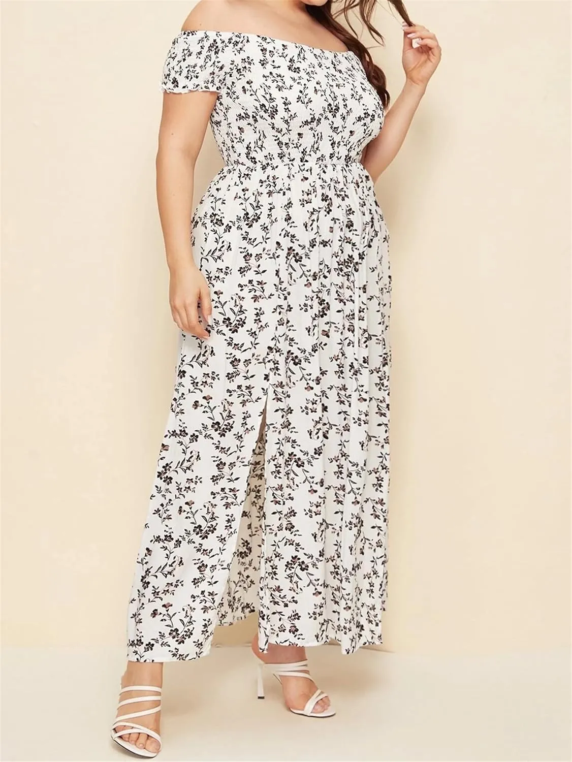 Plus Size Dresses for Women Long Flowy Floral Maxi Dress Boho Beach Sundress Casual A-line Summer Loose Trendy Dress