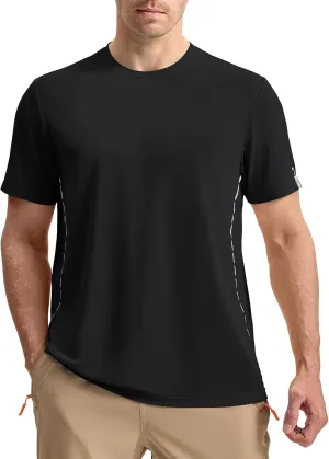 Rdruko Mens Athletic Shirts Dry Fit Short Sleeve Moisture Wicking Workout Shirts Breathable Cool Running Gym T-Shirt