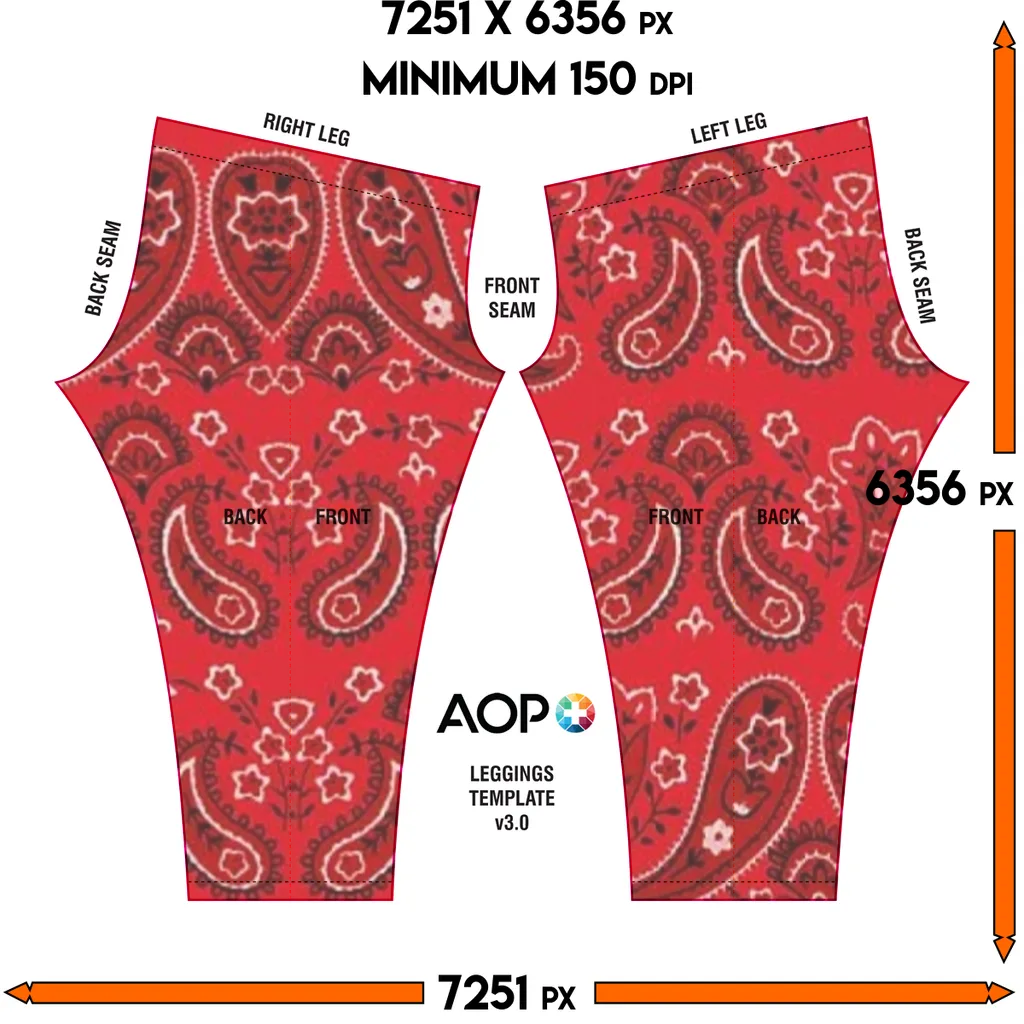 Red Bloods Bandana Leggings