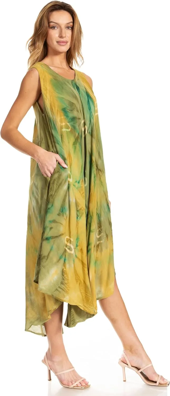 Sakkas Starlight Caftan Tank Dress/Cover Up