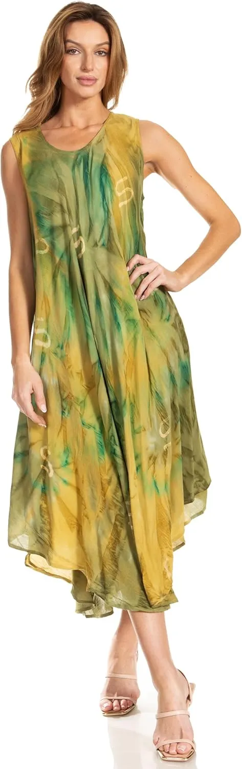 Sakkas Starlight Caftan Tank Dress/Cover Up
