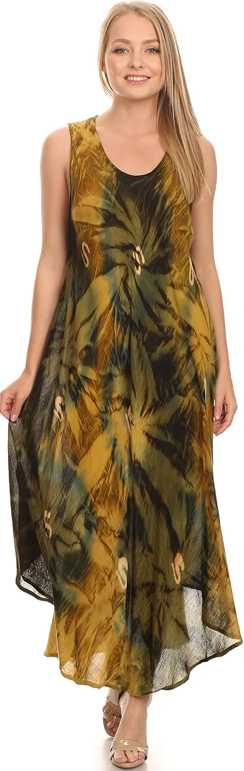 Sakkas Starlight Caftan Tank Dress/Cover Up