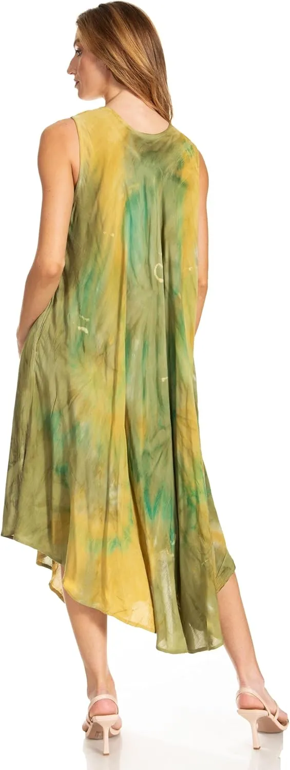 Sakkas Starlight Caftan Tank Dress/Cover Up
