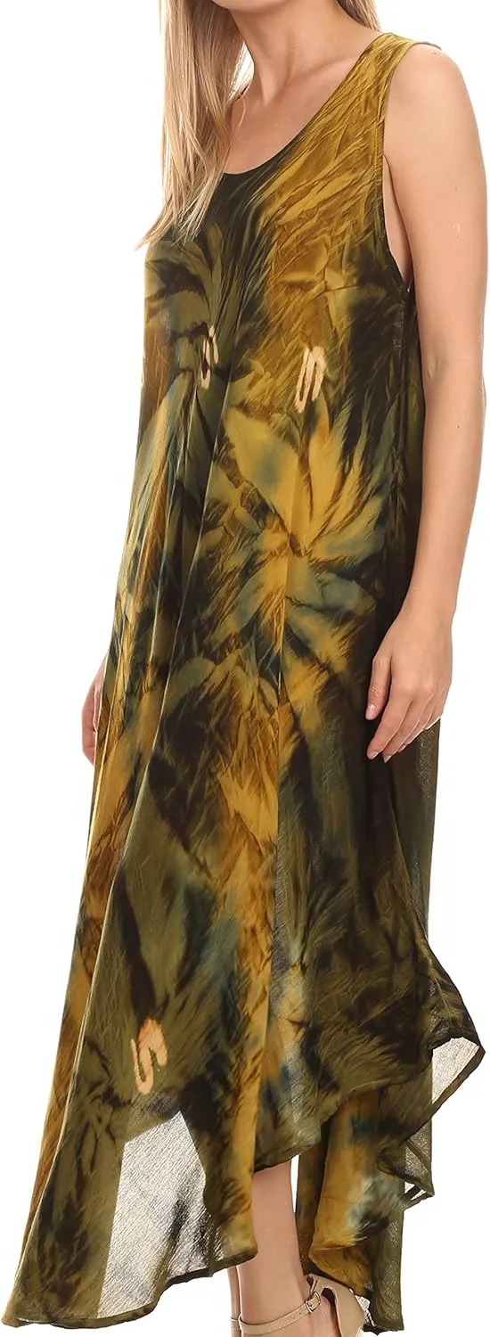 Sakkas Starlight Caftan Tank Dress/Cover Up