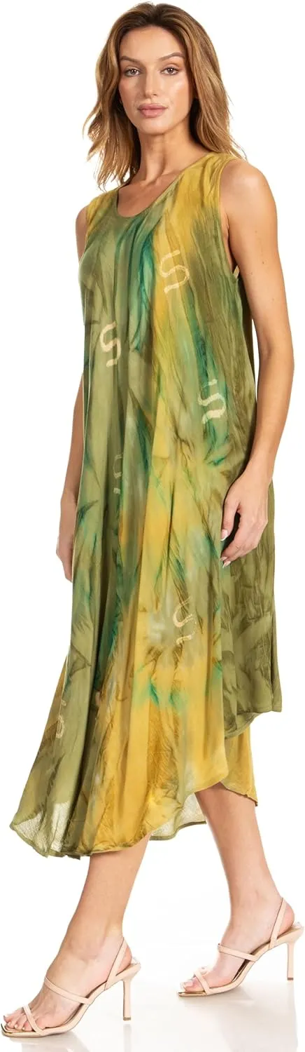 Sakkas Starlight Caftan Tank Dress/Cover Up