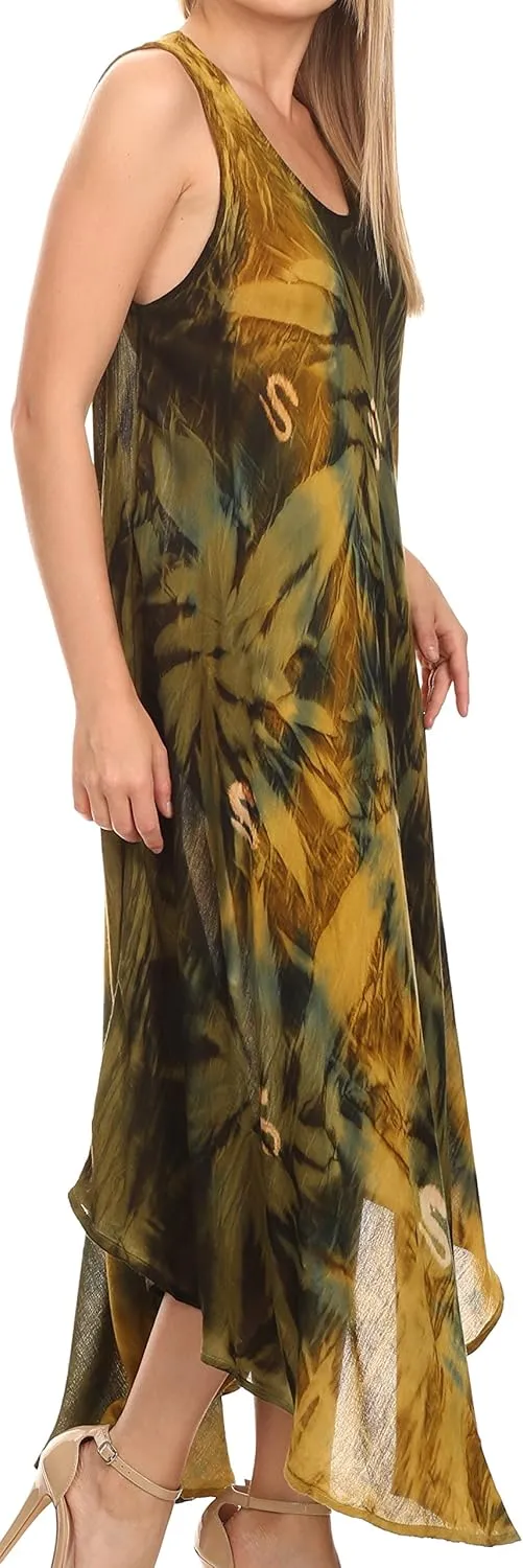 Sakkas Starlight Caftan Tank Dress/Cover Up
