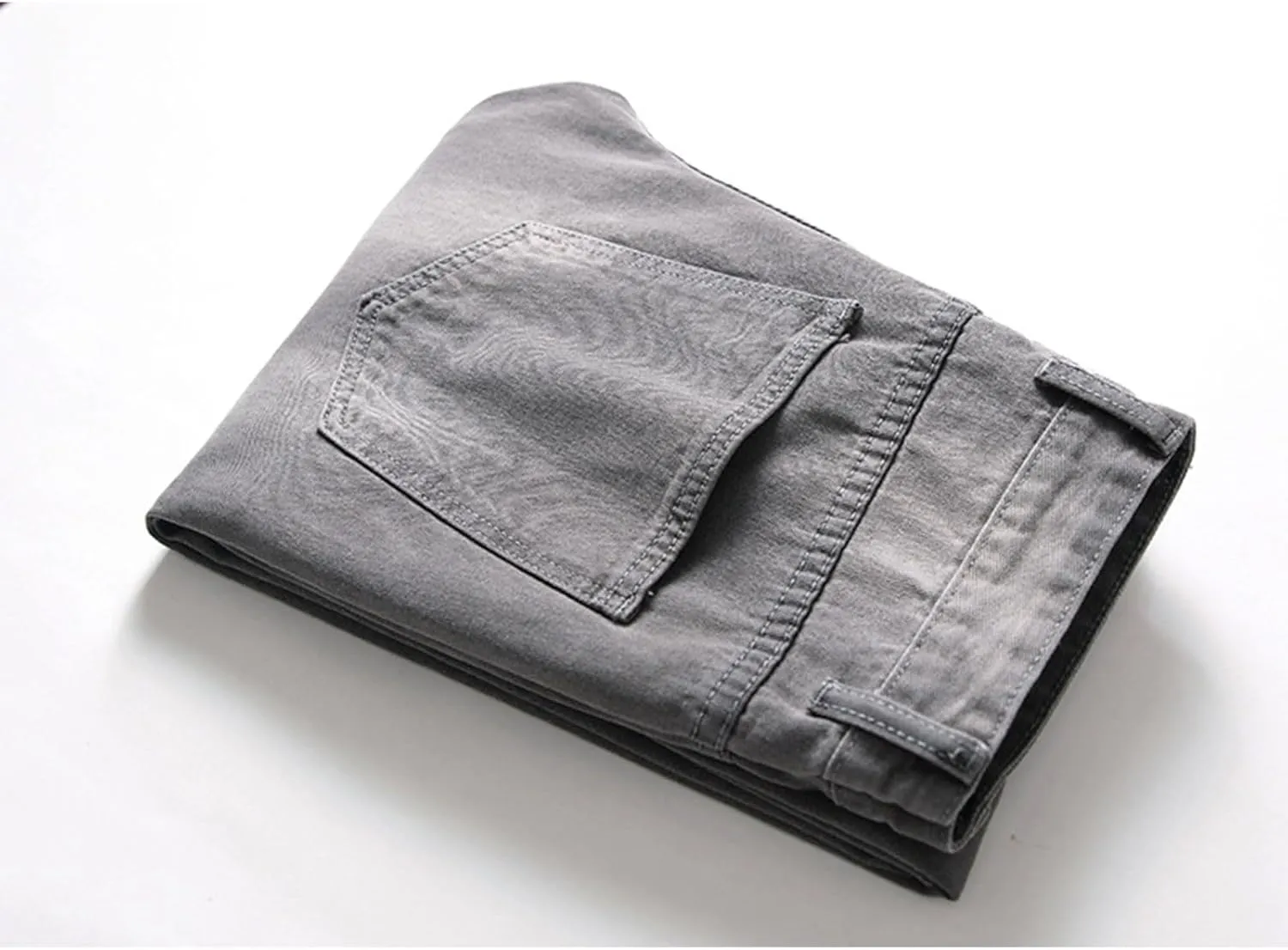 Slim Fit Ripped Jeans for Men Destroyed Distressed Stretch Slim Jeans Pants Hip Hop Y2K Streetwear Denim Pants