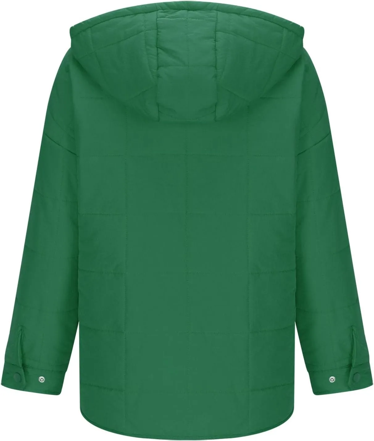 SMIDOW Womens Oversized Puffer Jacket Quilted Dolman Hoodies Lightweight Button Down Hooded Pullover Fall Winter Warm Clothes