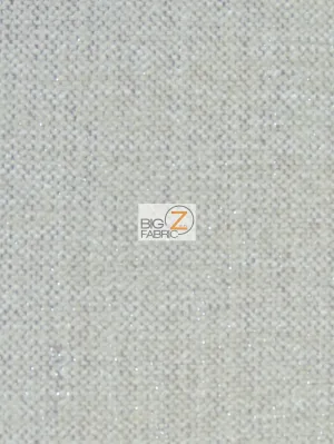 Sparkle Trend Chenille Upholstery Fabric / Natural / Sold By The Yard
