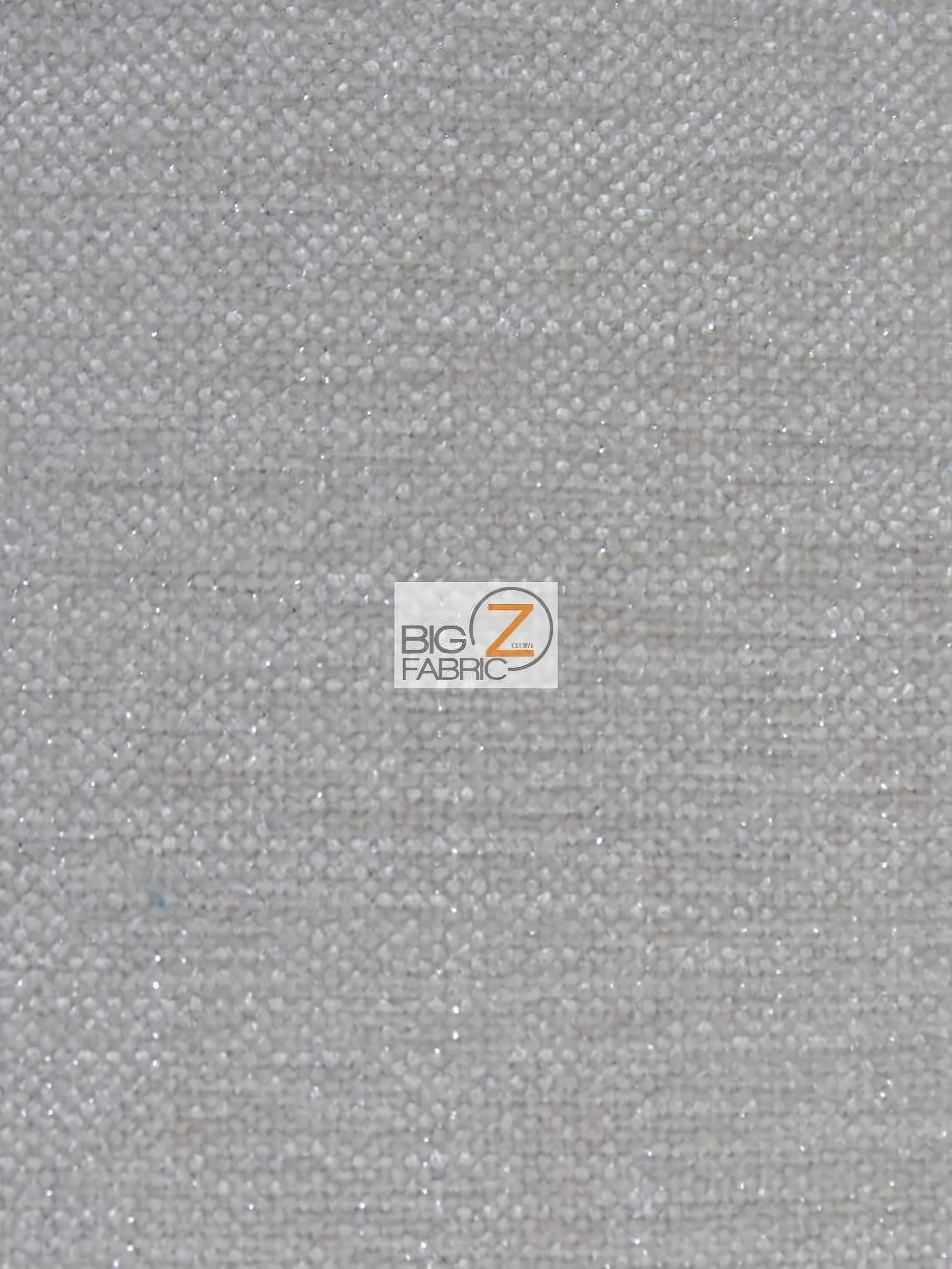 Sparkle Trend Chenille Upholstery Fabric / Oatmeal / Sold By The Yard