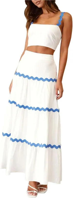 Summer Maxi Dresses for Women 2024 Casual Tank Solid Spaghetti Strap Smocked Vintage Midi Dress Long Sleeve Cocktail Sexy Sundresses for Women Vacation Casual Dresses for Women Plus Size Long