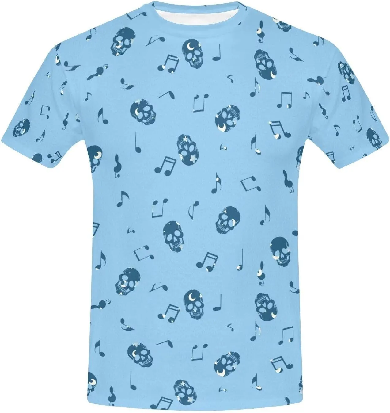 Summer T-Shirts for Men Crew Neck Short Sleeve Casual Soft Tee Shirt for Sports Basketball Athletic Size S-3XL