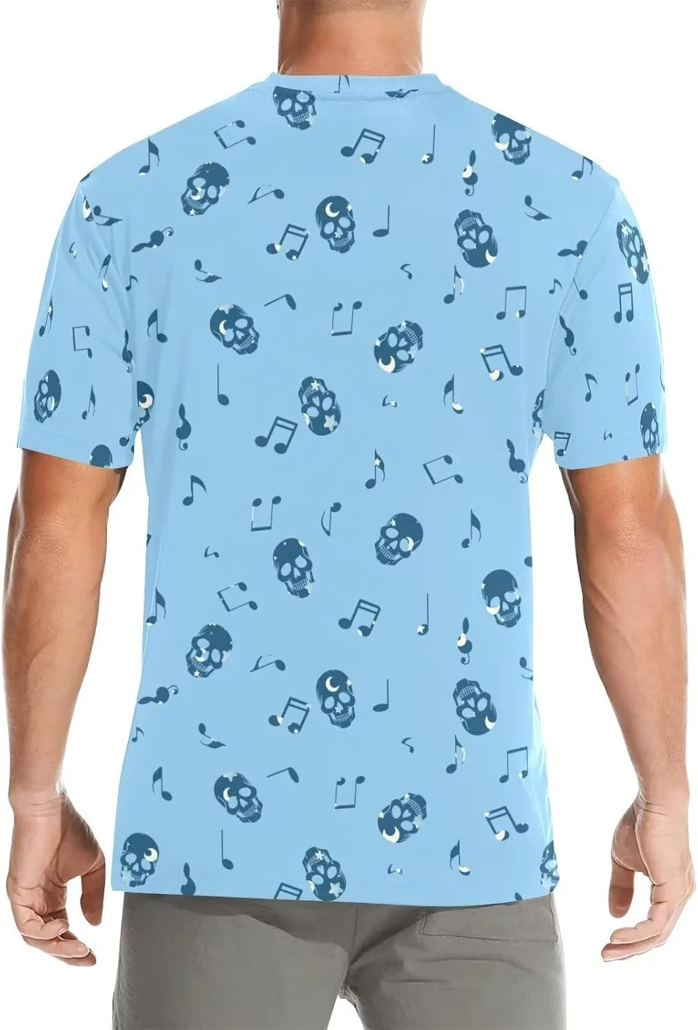 Summer T-Shirts for Men Crew Neck Short Sleeve Casual Soft Tee Shirt for Sports Basketball Athletic Size S-3XL