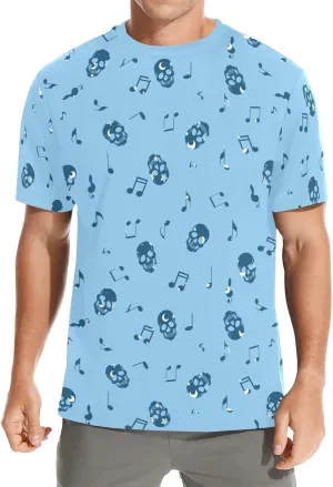 Summer T-Shirts for Men Crew Neck Short Sleeve Casual Soft Tee Shirt for Sports Basketball Athletic Size S-3XL