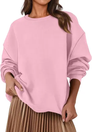 Sweatshirt for Women Fleece Tunic Pullover Plus Size Crewneck Sweatshirts Oversized Hoodies Warm Sweaters
