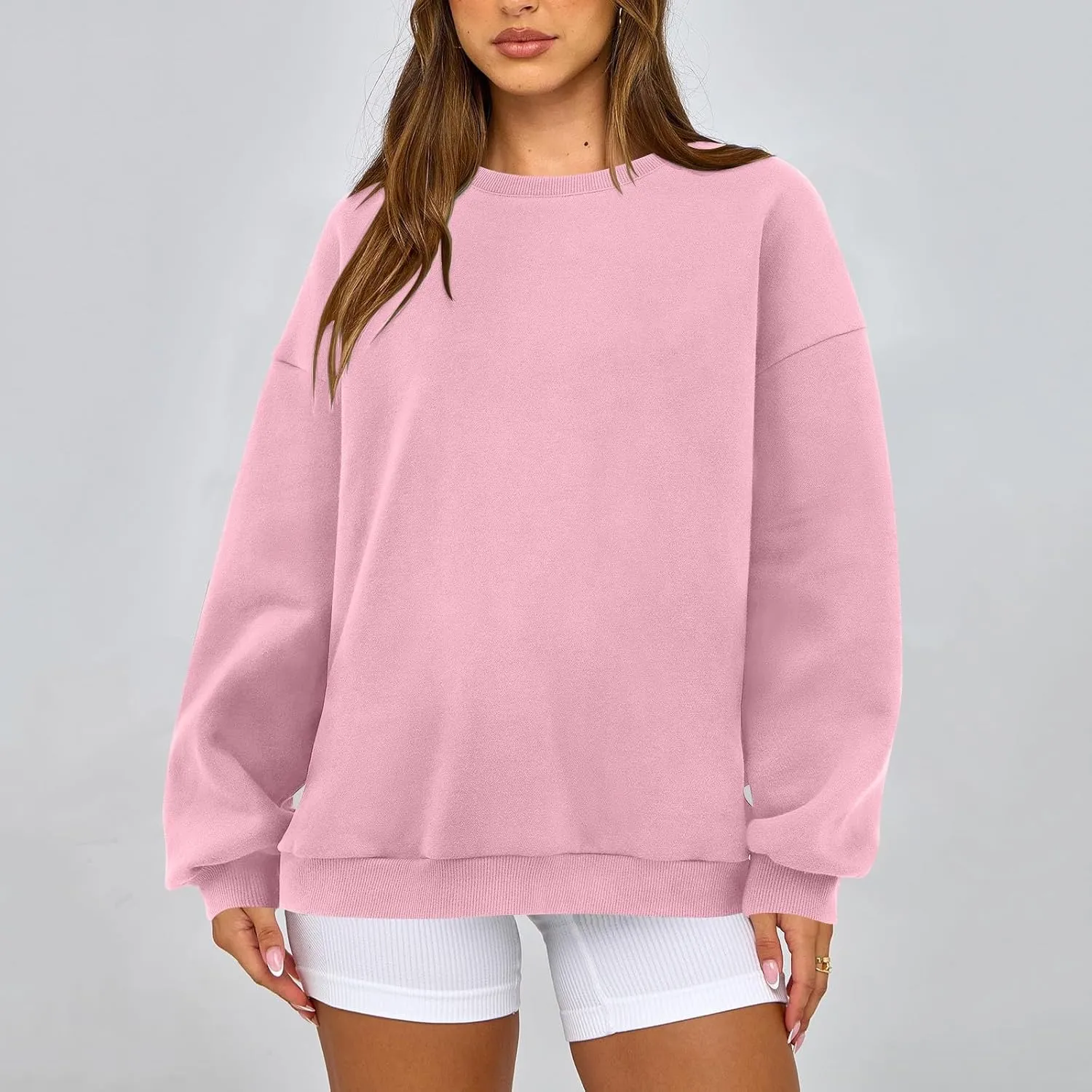 Sweatshirt for Women Fleece Tunic Pullover Plus Size Crewneck Sweatshirts Oversized Hoodies Warm Sweaters