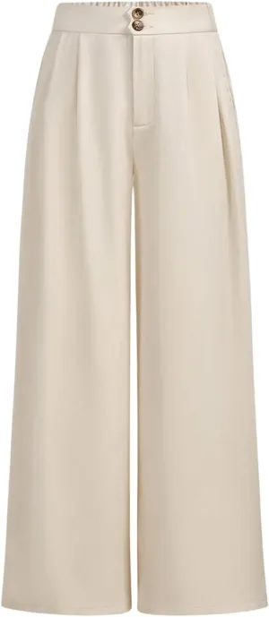 SweatyRocks Girl's Elastic High Waist Wide Leg Pants Loose Long Trousers