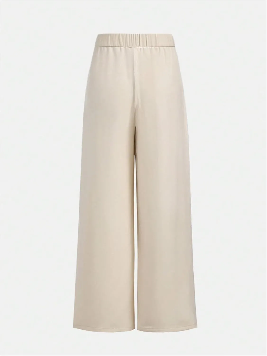 SweatyRocks Girl's Elastic High Waist Wide Leg Pants Loose Long Trousers