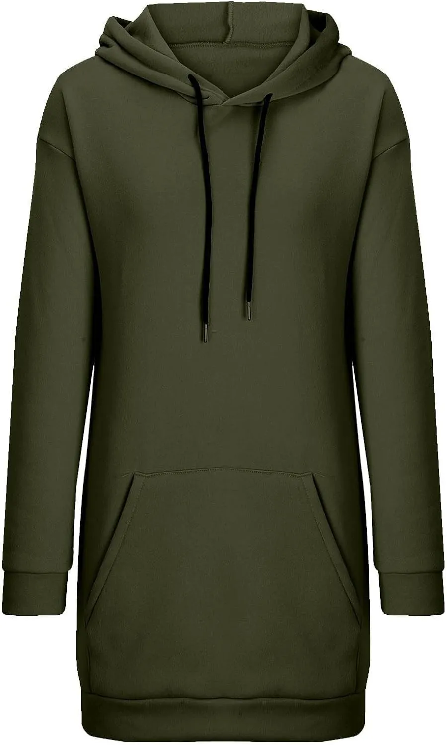 The Warmy Oversized Hoodie Dress for Womens Long Sleeve Pullover Tops with Pocket Fashion Fall Winter Hood