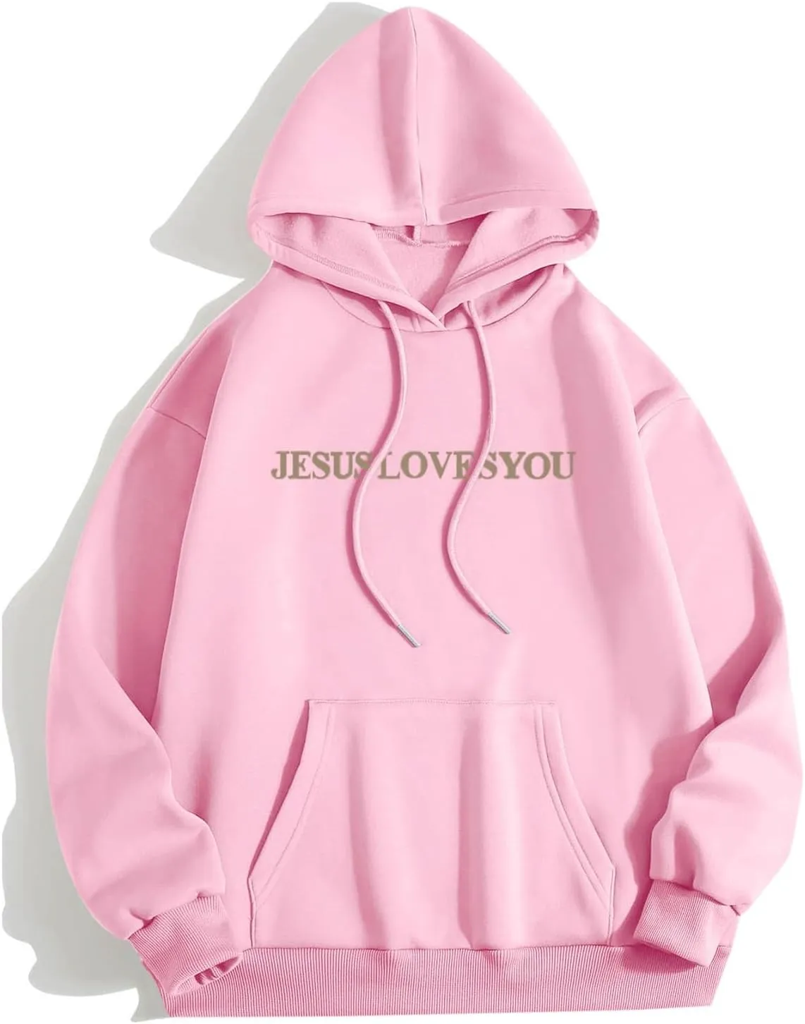 Trust in The Lord Christian Bible Verse Hoodie Jesus Saves Faith Sweatshirt Loose Pullover Harajuku Streetwear