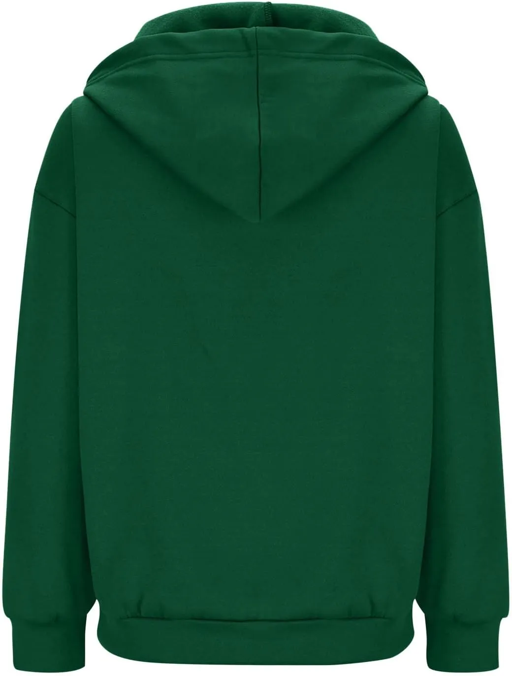 TUNUSKAT Womens Zip Up Hoodie Fall Oversized Sweatshirts Teen Girl Y2K Clothes Casual Drawstring Gym Jackets with Pockets