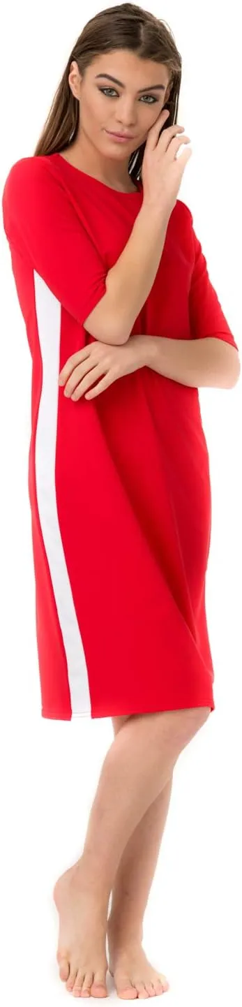 Undercover Waterwear Womens Runner Swim Dress Athletic Midi Swim Dress- UV Protection Cover Up- Plus