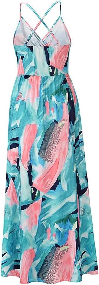 Women Transformer Convertible Multi Way Wrap V-Neck Wedding Bridesmaid Dress Halter Ombre Floral Long Evening Prom Maxi Dress