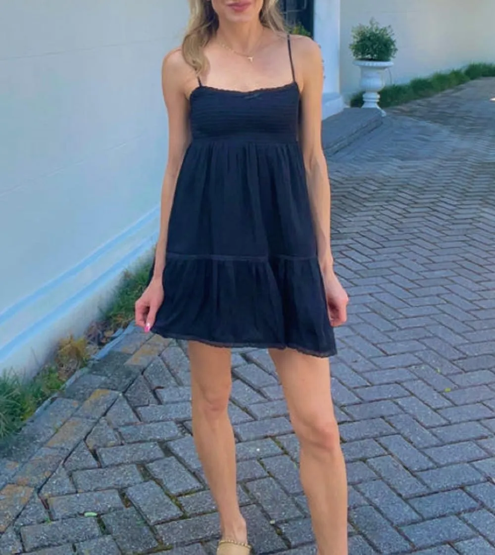 Women Y2K Spaghetti Strap Mini Dress Ruffle Tiered Cami Dress Boho Floral Flowy Sundress Summer Beach Dress