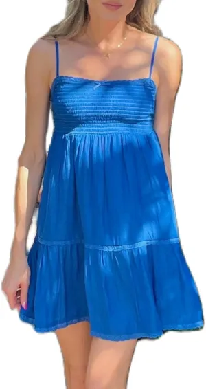 Women Y2K Spaghetti Strap Mini Dress Ruffle Tiered Cami Dress Boho Floral Flowy Sundress Summer Beach Dress