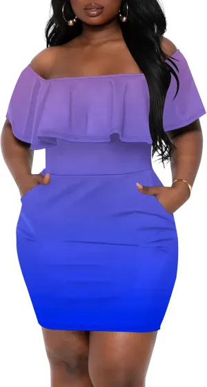 Women's 2025 Summer Solid Color Wrap Dress Off The Shoulder Short Sleeve Casual Party Club Sexy Bodycon Midi Dresses