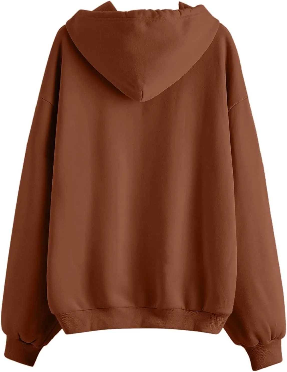 Women's Drawstring Zip Up Cute Hoodies Fall Jacket Oversized Casual Sweatshirts with Pocket 2025 Trendy