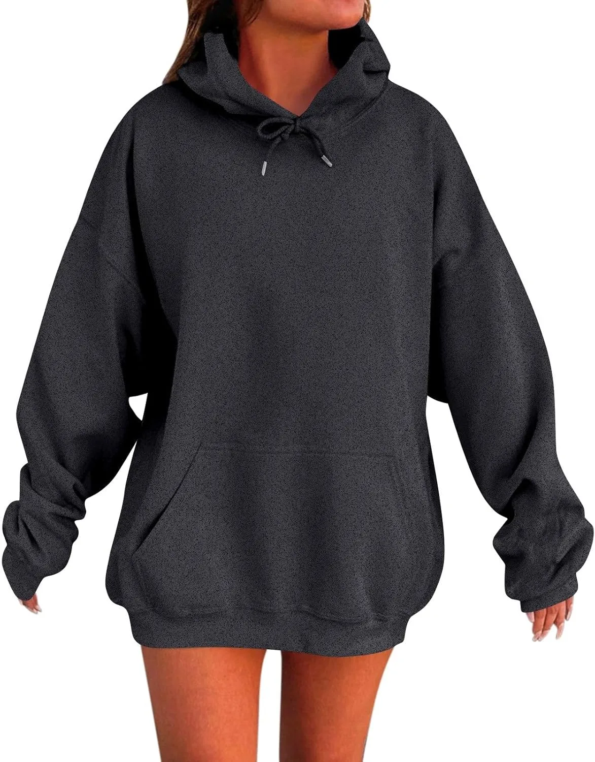 Womens Hoodies Baggy Fall Long Sleeve Plus Size Oversized Hoodie Comfy Cute Fleece Pullover Sweatshirts with Pockets