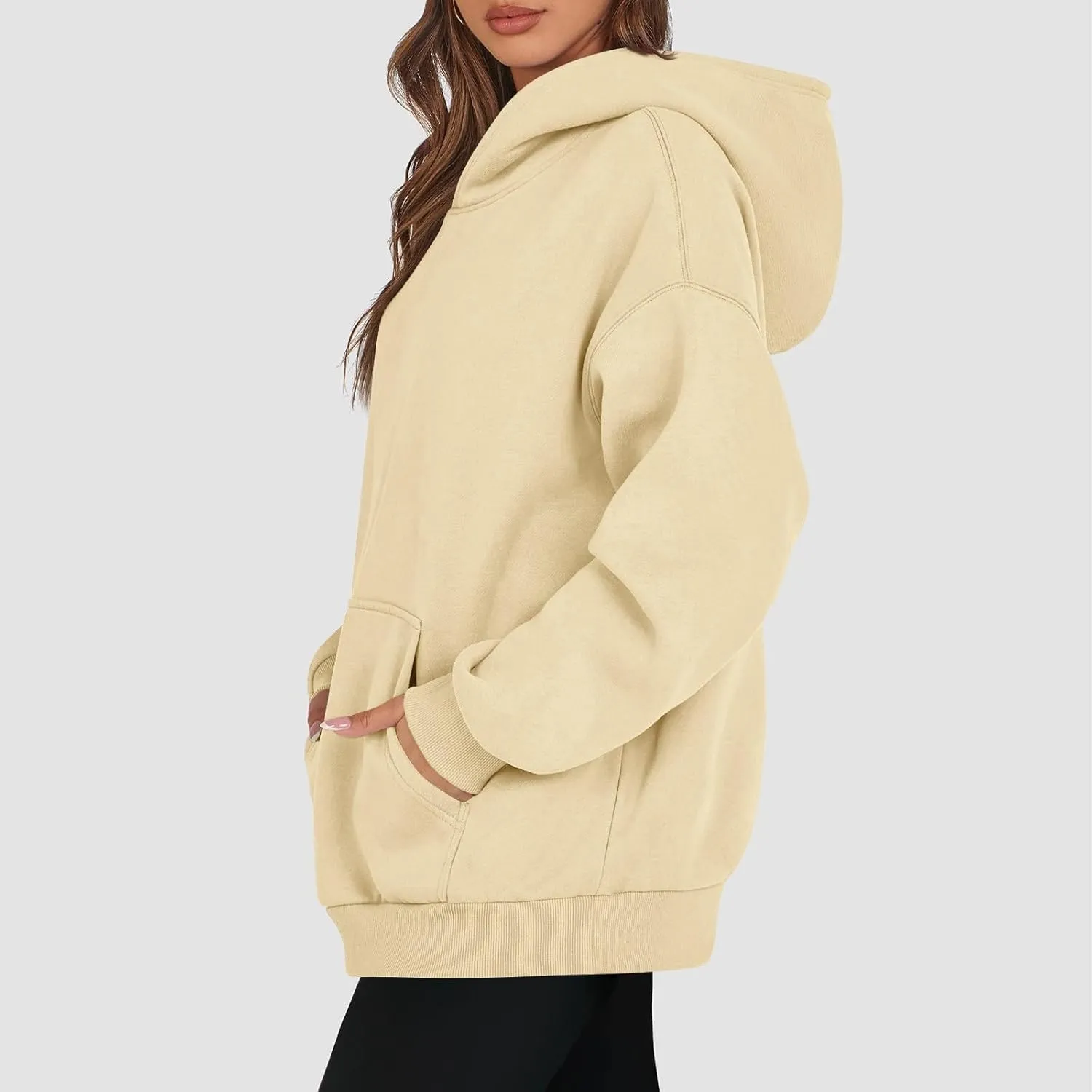 Womens Oversized Hoodies Fleece Sweatshirts Long Sleeve Sweaters Pullover Winter Fall Outfits Fashion Y2k Clothes