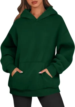 Womens Oversized Hoodies Fleece Sweatshirts Long Sleeve Sweaters Pullover Winter Fall Outfits Fashion Y2k Clothes