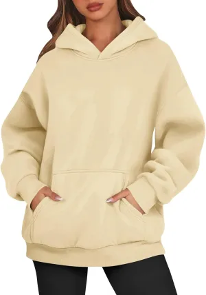 Womens Oversized Hoodies Fleece Sweatshirts Long Sleeve Sweaters Pullover Winter Fall Outfits Fashion Y2k Clothes