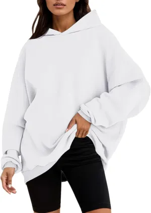 Womens Oversized Sweatshirts Pullover Hoodies Artificial Short Velvet Oversized Hoodies Fleece Hooded Long Fleece