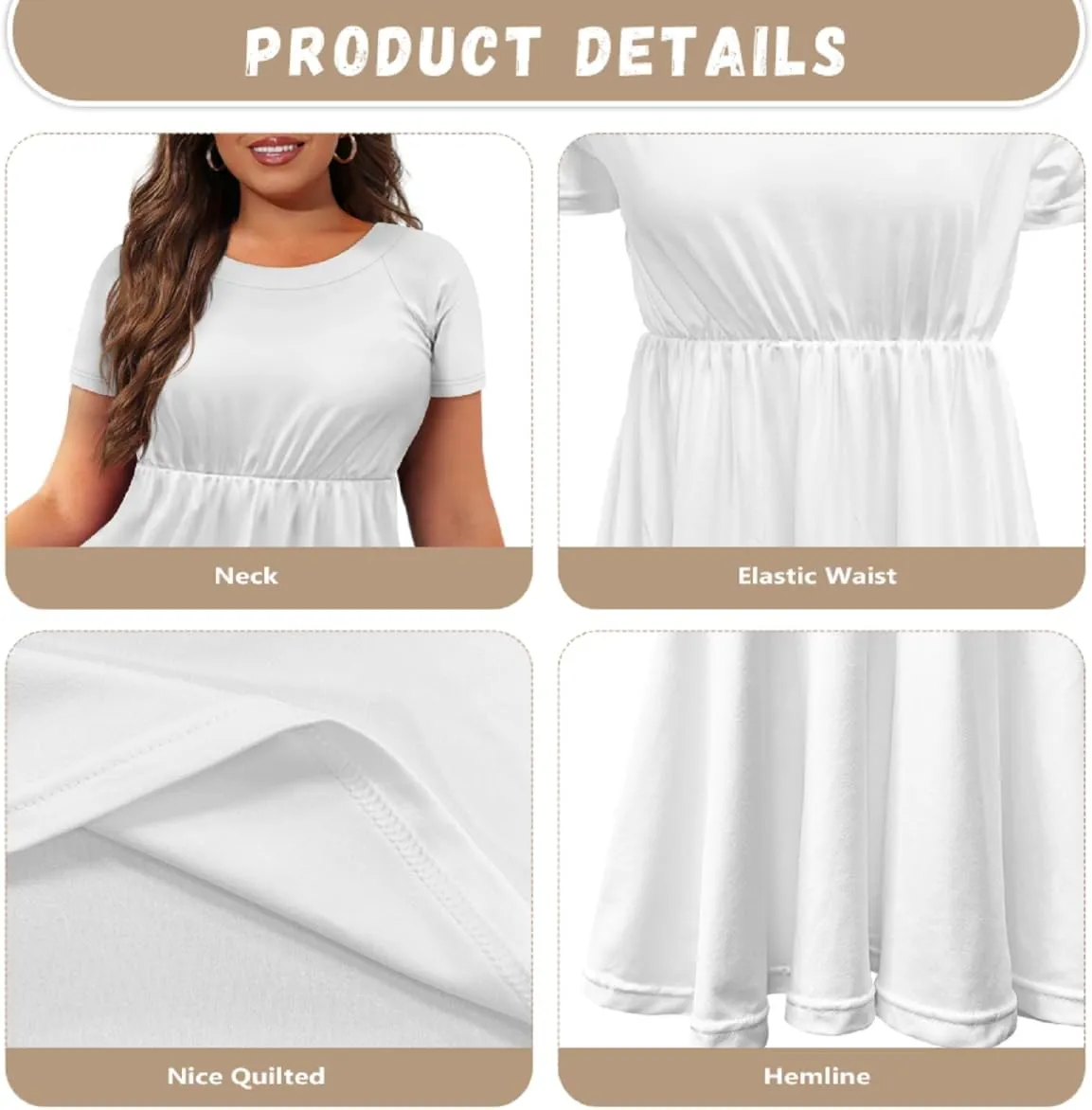 Women's Short Sleeve Polynesian Tribal Print Puletasi Samoa Ptaha Swing Dress Casual Loose T-Shirt Dress