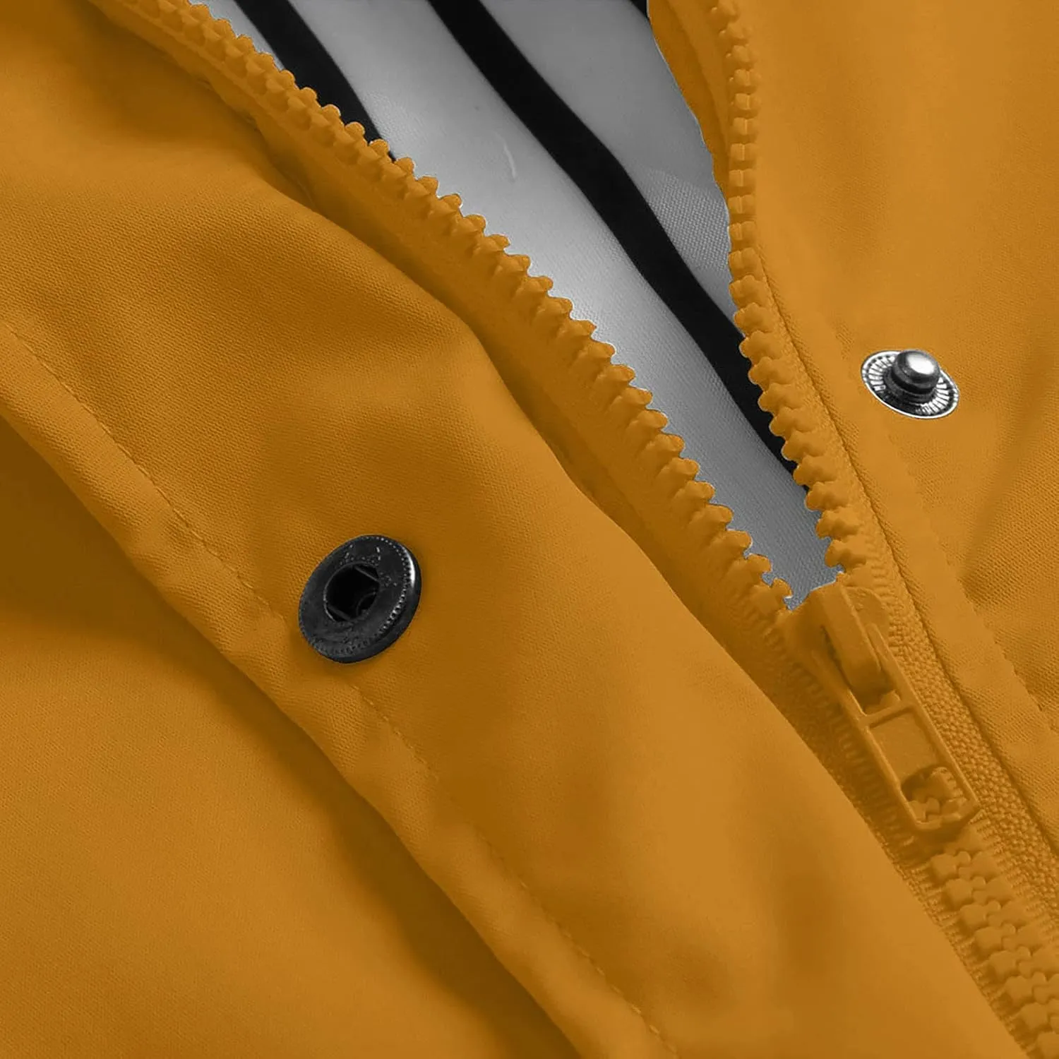 Women's Waterproof Rain Jacket Lightweight Long Hooded Windbreaker Raincoat for Hiking Travel Outdoor