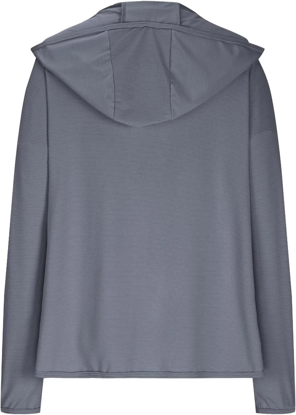 Womens Zip Up Hoodie Sun Protection Long Shirt Plus Size Oversized Ribbed Breathable Jacket with Pocket Hiking Outdoor