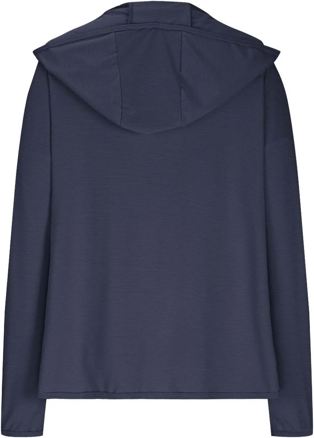 Womens Zip Up Hoodie Sun Protection Long Shirt Plus Size Oversized Ribbed Breathable Jacket with Pocket Hiking Outdoor