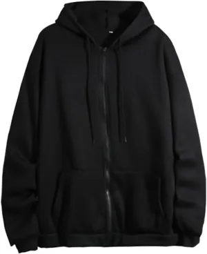 Womens Zip Up Hoodies Casual Long Sleeve Oversized Sweatshirt Drawstring Lightweight Jacket with Pocket